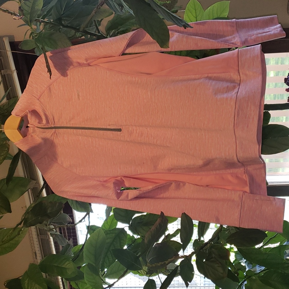 Copper Fit Pink 1/4 Zip Pullover Large
